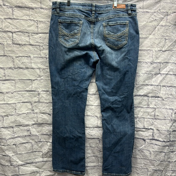 Rock and Roll Denim Jeans Midrise Relaxed Straight 36x34 - Picture 3 of 3